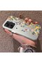 Redmi 13C Compatible Silicone Edge Hard Back Case Couple Phone Case with Floral Pattern - 2