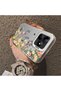 Realme Note 50 Compatible Silicone Edge Hard Back Case Couple Phone Case with Floral Pattern - 4
