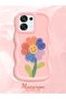Oppo A6 Pro 5g Compatible Case Camera Protector Pink Silicone Couple Phone Case Floral Pattern - 2