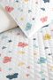Butterfly Pastel Colored Teen Room Single Pique Set - Minimal 160X220 cm Quilted Bedspread - 3