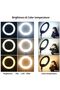 21 Inch Ring Light Tripod Mount with 3 Phone Bracket, LED Soft Ring Light with Remote Control - 5
