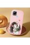 Realme C21 Compatible Case Camera Protector Pink Silicone Couple Phone Case Girl Patterned - 2