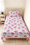 Mermaid Pink Girls' Pique Set - Pastel Turquoise Themed Baby Room Bedspread - 160X220 cm - 6