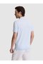 Baby Blue Slim Fit 100% Cotton Polo Collar Knitwear T-Shirt 50323873-Vr249 - 5