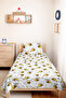 Cute Bees Children's Room Single Pique Set - Minimal Yellow 160X220 cm Quilted Bedspread - 6
