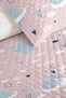 Pink Space Star Girl's Pique Set - Moon Cloud Blue Baby Room Summer Bedspread - 160X220 cm - 3