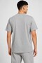 Sportswear Men's Gray Logo Printed T-Shirt Cotton Casual Sports Short Sleeve Crew Neck - 5