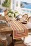 Modern Striped Colorful Digital Print Runner Decorative Table Runner (40X140 cm)