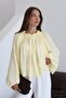 Yellow Gathered Detail Collared Blouse - 2Y4959