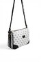 White - Black Monogram Women's Crossbody Bag Sp784 - 2
