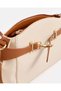 Women Ivory And Tan Crossbody Bag - 2