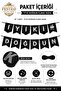 Happy Birthday Pennant Ornament Lettering Stringed Birthday Party Decoration Banner Silver - 3