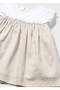 Newborn Baby Girl Striped Dress Beige - 3