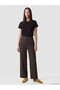 Esvab • Modern & Distinctive Checkered Embroidered Wide-Leg Women's Trousers - 2