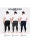 |   Men's Oversized 3-Color Thermal Winter Tights Anthracite Dark Blue Black (3 Pieces) - 5