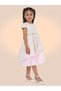Girls Jacquard Festive Dress with Bow Belt - 3
