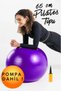 Purple Pilates Ball 65 cm Non-Slip Durable Balance Sports Yoga Aerobics Gymnastics Plates Fitness Exercise Training Ball Home Pilates Set Pregnancy Childbirth Exercises Sports Equipment Equipment Sports Equipment - 2