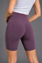 Women's Plum High Waist Slimming Stretchy Short Leggings - 5