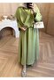 Asel Modal Dress Oil Green - 2
