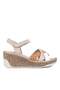 100% Genuine Leather Wedge Heeled Casual Sandals (Order 1 Size Larger) - 2