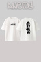 Billie Eilish_162 Design Printed Oversize White T-Shirt