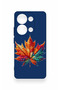 Redmi Note 13 Pro 4g Compatible Colorful Leaf Pattern Silicone Case - 3