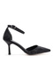 Women's Silvery Wave Textured Ankle Strap Evening Dress Shoes - 2