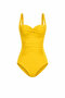 Fridan Drapeli Yellow Swimsuit & Pareo Set of 2 with Adjustable Straps for Slimming Effect - Pareo (145X90 cm) - 5