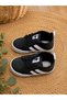 (18No 0-6 Months 19No 6-12 Months) Pamily Black Baby Boy Sports Shoes Soft Sole Non-Slip Lace-Up Sneaker - 3