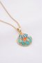 Seashell and Star Model Gold Color Enamel Stainless Steel Women's Necklace - 3