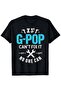 تي شيرت بنمط أسود، نص أبيض وخفيف مع طباعة مطرقة تحمل اقتباسًا ممتعًا GPOP Cant Fix It، مناسب للجد أو الميكانيكي، ملابس كاجوال، ياقة دائرية، أكمام قصيرة، نمط مطبوع، قماش قابل للتمدد قليلاً.