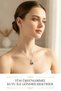 Steel Necklace with Purple Stone and Crown Figure Chain Necklace Women's Jewelry Accessory - 7