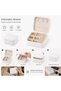 Portable Travel Jewelry Organizer Box with Zipper Compact Jewelry Storage Case for Rings, Earrings, Necklaces, Bracelets, Watches & Small Accessories - 4