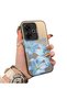 Redmi 13 4g Compatible Silicone Edge Hard Back Case Couple Phone Case with Floral Pattern
