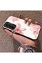 Samsung Galaxy A35 Compatible Silicone Edge Hard Back Case Couple Phone Case with Floral Pattern - 2