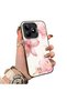 Realme Note 50 Compatible Silicone Edge Hard Back Case Couple Phone Case with Floral Pattern
