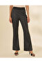 Women Black Wideleg Pants