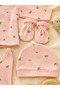 Newborn 5-Piece Hospital Discharge Set, 100% Cotton Ribbed Boxed Gift Baby Bodysuit Set - 2
