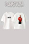 50 Cent_69 Design Printed Oversize White T-Shirt