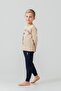 Boy's Pajama Set Printed Cream Long Sleeve Pajama Set Us2637-C-V1 - 3