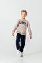 Boy's Embroidered Yellow Long Sleeve Tracksuit Set Us2627-C-V1