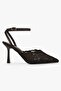 Women's Holly Brown Lace Embroidered Stiletto - 2