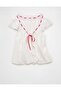 AE Short-Sleeve Ribbon Blouse - 6