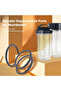 2 Pack Gray Gasket Replacement Parts Compatible with NutriBullet 600W 900W Blenders NB-101B NB-10... - 2
