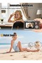 كاميرا رقمية محمولة للطلاب بدقة 48 ميجابكسل وتكبير رقمي CCD بدقة 4K وزاوية تصوير 180 درجة °   كاميرا سيلفي بشاشة قابلة للطي - 4