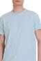 Blue Regular Fit Crew Neck Cotton T-Shirt - 4