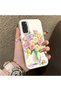 Samsung Galaxy S20 Fe Compatible Silicone Edge Hard Back Case Couple Phone Case with Floral Pattern - 3