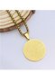 Elegant Arabic Necklace, Ayatul Kursi Pendant, Stainless Steel Collarbone Chain Jewelry, for Men and Women