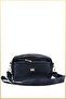 Marseille three-compartment soft leather hand and shoulder bag - black - 2