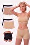 Women's Set of 6 Lycra 95% Cotton Flexible Comfortable Boxer Shorts Leggings